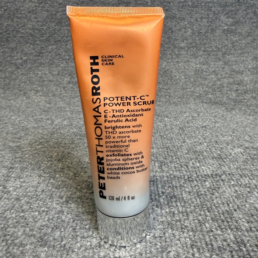 Peter Thomas Roth Potent-C Power Scrub Vitamin C Exfoliator 4oz 120ml NEW Sealed